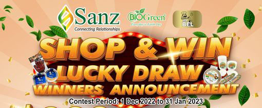 2022 Sanz Shop & Win Lucky Draw Winner Announcement