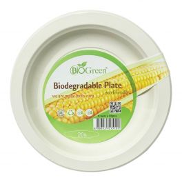 Biogreen Biodegradable Plate - round  9" 