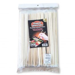 BEL Bamboo Twin Chopstick 9" with OPP Wrap x 50s 