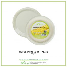 Biogreen Biodegradable Plate - round 10" 