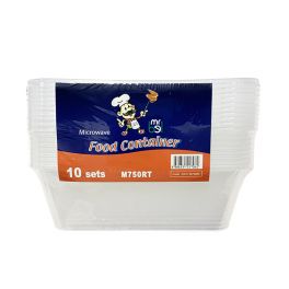 Food Container (Rectangle)  M750RT/10's  (750ml)